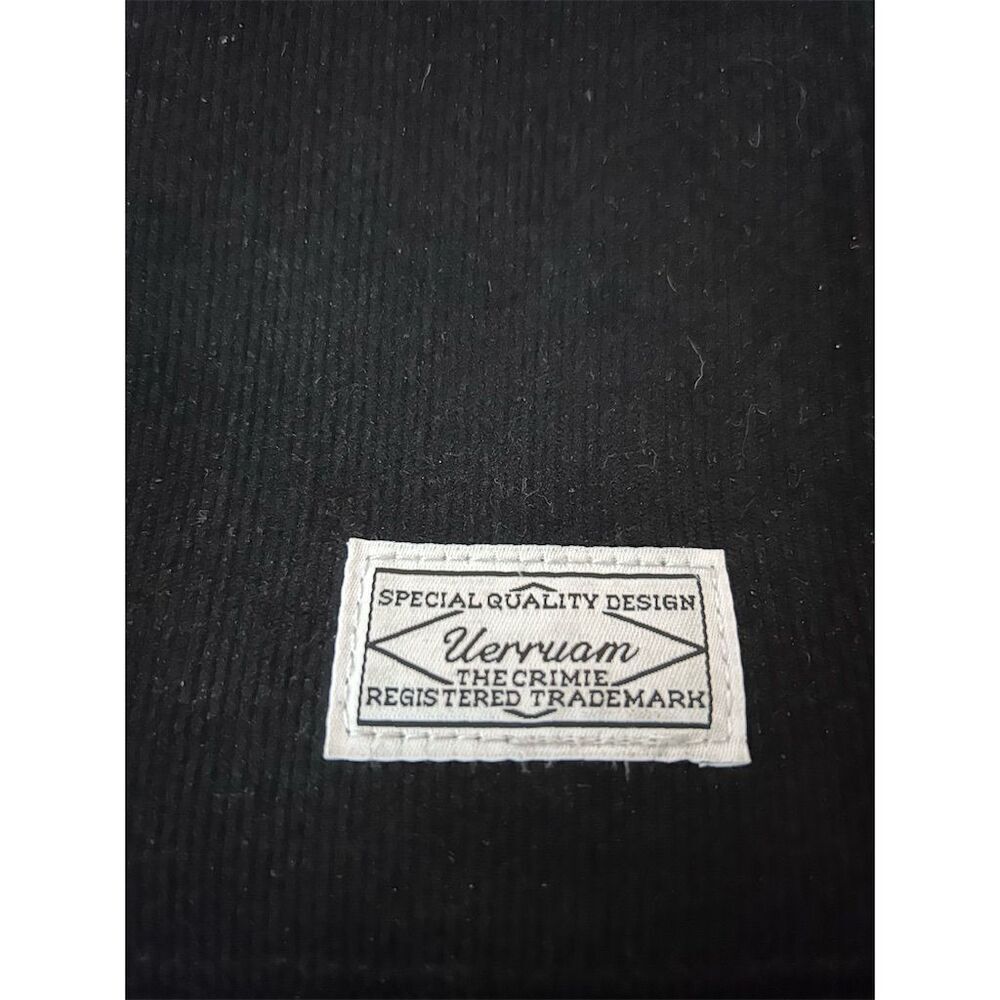Uerruam Women's Black Corduroy Tote Bag with Adjustable Strap - Picture 3 of 7